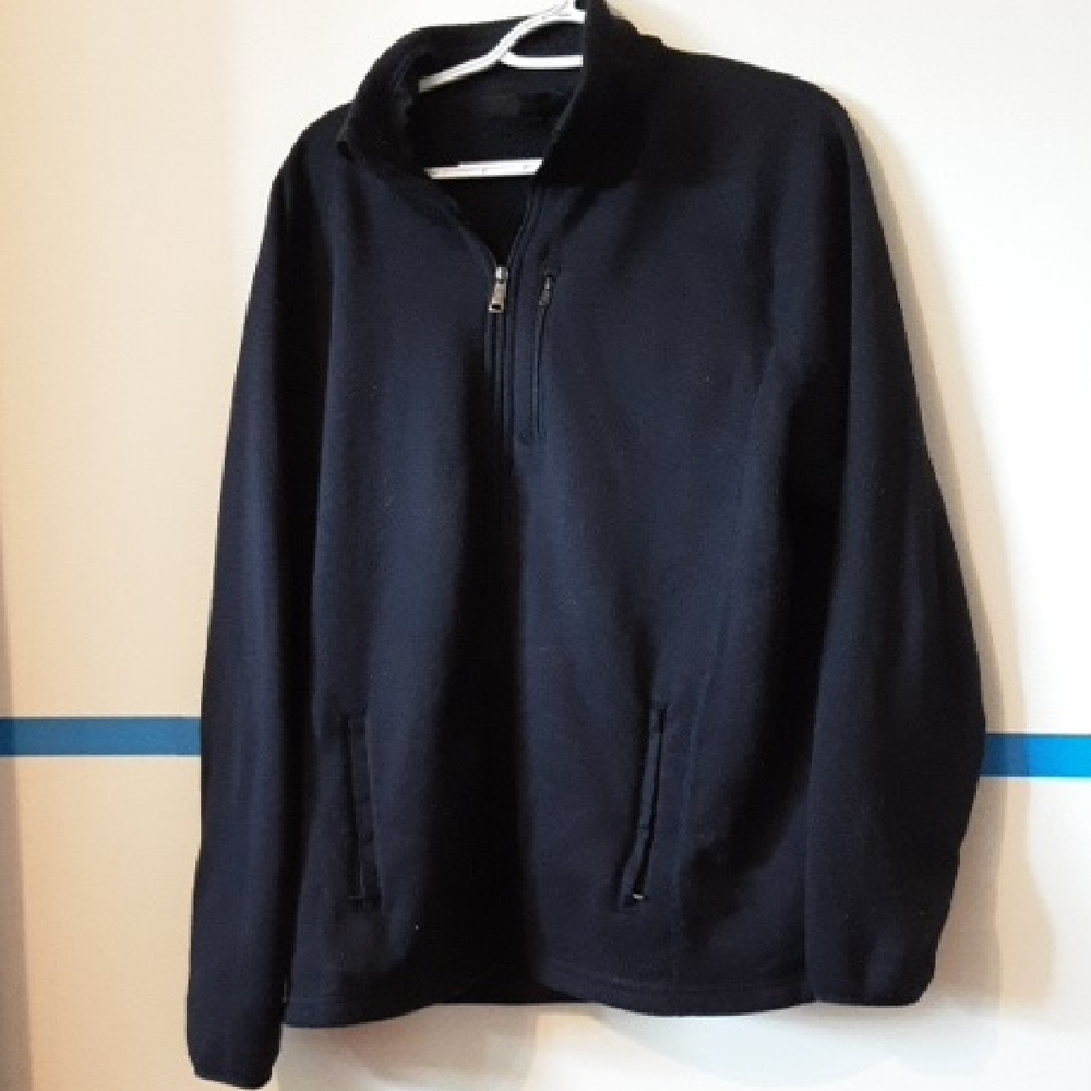 Swiss Tech Men's Black Zip-Up Sweater